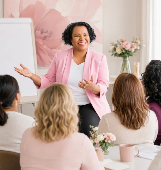 Supportive talks for employee networks, leadership groups and communities focused on women’s health, confidence and wellbeing.