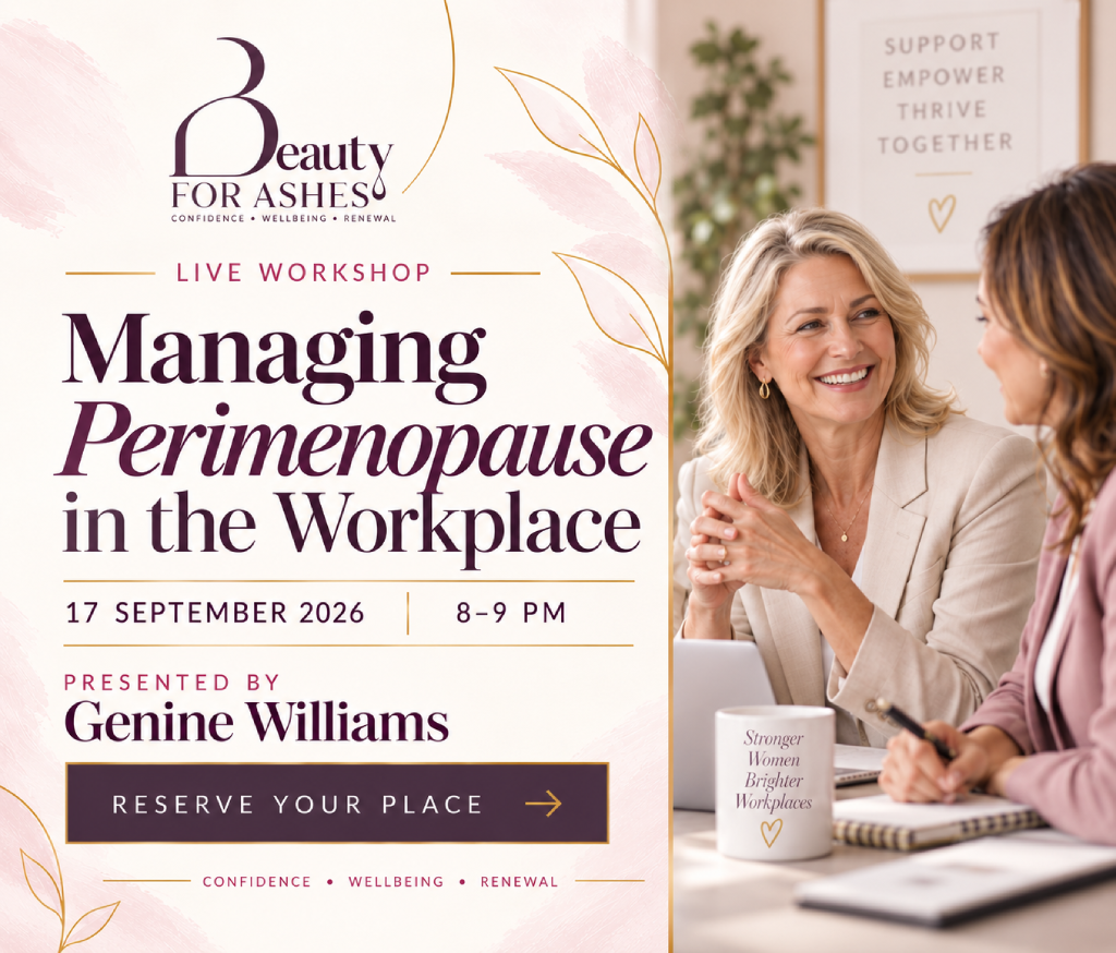 Managing Perimenopause in the Workplace — live workshop with Genine Williams, 17 September 2026.